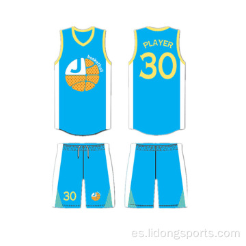 Nuevo diseño personalizado uniforme de baloncesto de secado rápido